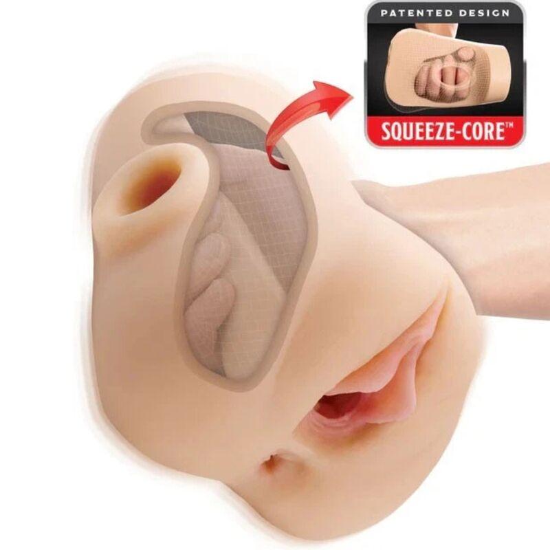 pdx plus double pounder masturbador doble squeeze vibrador - 1