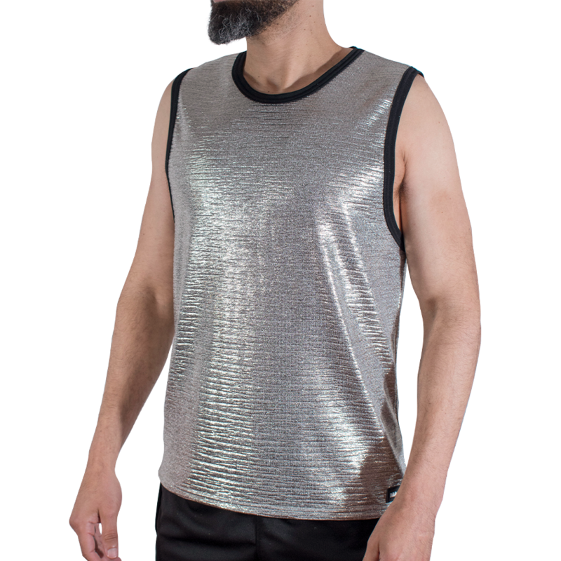 Macho - camiseta brillo textura s/m