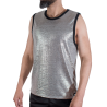 Macho camiseta hombre brillante texturizada - 1
