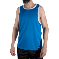 macho camiseta gym hombre azul - 1