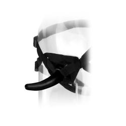 The pegger arnés con consolador curvado para estimulación anal