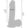 Get real - dildo 18 cm con testiculos vibrador natural - 3