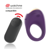 Treasure Robin anillo vibrador morado con el mando WatchMe compatible