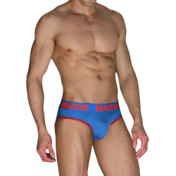 macho slip hombre clasico azulon rojo - 1