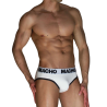macho slip hombre clasico blanco negro - 1