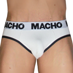 macho slip hombre clasico blanco negro - 2
