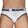 macho slip hombre clasico blanco negro - 2
