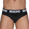 macho slip hombre clasico negro - 2