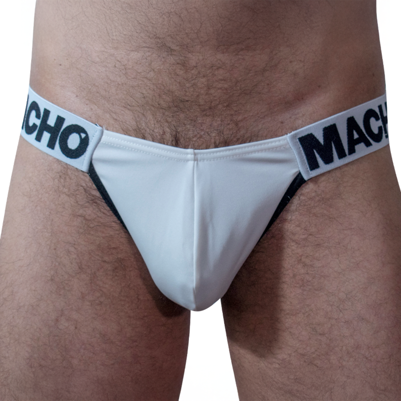 macho slip hombre lateral blanco - 4