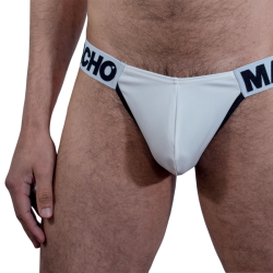 macho slip hombre lateral blanco - 5