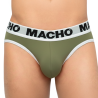 macho slip hombre verde militar - 2