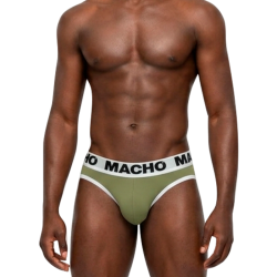 macho slip hombre verde militar - 3