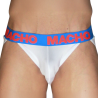 macho jockstrap hombre blanco azulon - 1
