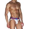 macho jockstrap hombre blanco azulon - 2