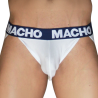 macho jockstrap hombre blanco azul marino - 3