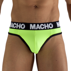 macho tanga hombre amarillo fluor - 10