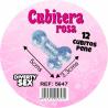 Etiqueta de cubitera rosa Diablo Picante con 12 formas