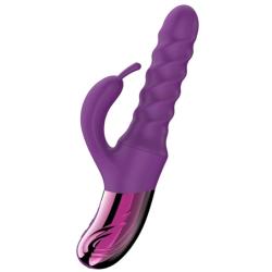 she e o vibrador rabbit swirl morado - 2
