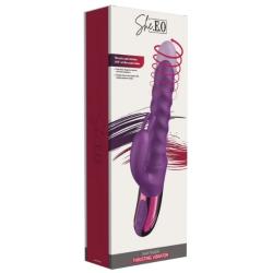 she e o vibrador rabbit swirl morado - 4