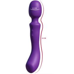 she e o vibrador wand doble extremo morado - 4