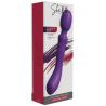 She.E.O varita doble extremo morada junto a su caja