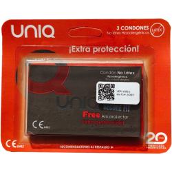 uniq secure fit preservativos sin latex 3 unidades - 1