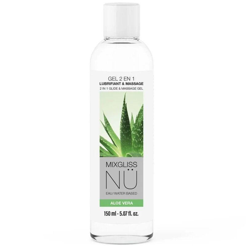 mixgliss gel nu lubricante base agua nuru aloe vera 150 ml - 1