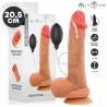 Dildo eyaculador Mr Intense Danny con su pera, junto a la caja