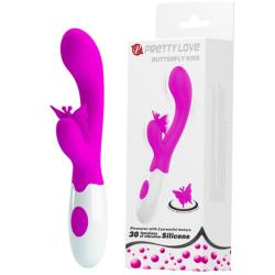 pretty love butterfly kiss vibrador rabbit morado - 2
