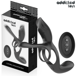 addicted toys anillo pene doble estimulador clitoris - 1