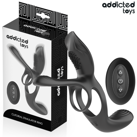 addicted toys anillo pene doble estimulador clitoris - 1
