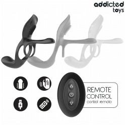 addicted toys anillo pene doble estimulador clitoris - 4