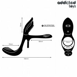 addicted toys anillo pene doble estimulador clitoris - 5