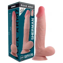 Rockarmy arnés + dual density sherman dildo realista 24cm Rockarmy arnés + dual density sherman dildo realista 24cm