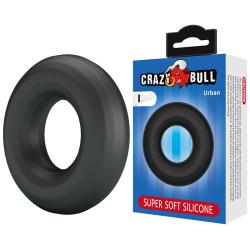 Crazy bull - urban anillo para pene silicona super soft negro