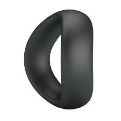 crazy bull valen anillo pene ergonomico negro - 4