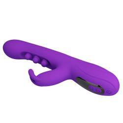 pretty love sabien vibrador rabbit golpeteo morado - 4
