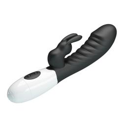 pretty love naughty bunny vibrador rabbit negro - 2