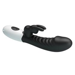 pretty love naughty bunny vibrador rabbit negro - 4