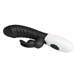 pretty love naughty bunny vibrador rabbit negro - 5