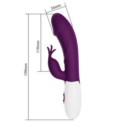 pretty love rogue muse vibrador rabbit morado - 5