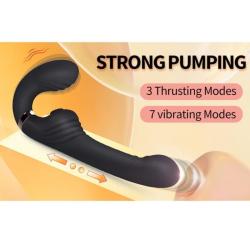 nalone allow vibrador doble rotacion empuje negro - 3