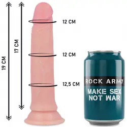 Rockarmy harness + liquid silicone dildo premium avenger 19cm