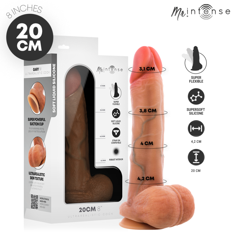 mr intense gary m dildo realista 20 cm - 1