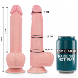 Rockarmy arnés + liquid silicone dildo premium spitfire 21cm