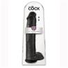 Blíster del King Cock 15 pulgadas con testículos negro