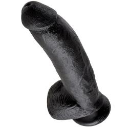 king cock dildo realista negro 22 cm - 2