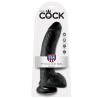 Blíster del King Cock 9 pulgadas con testículos negro