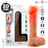 Dildo vibrador Mr Intense Logan junto a su caja