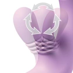 fantasy for her intimotion flutter pro vibrador rabbit punto g clitoris morado - 3